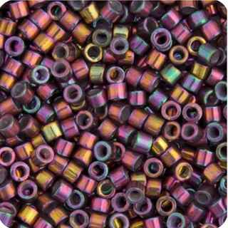 Miyuki Delica 11/0 5.2g Vial Dark Bronze Violet AB Metallic Gold