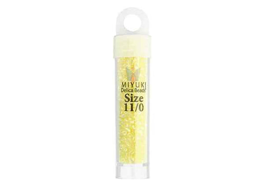 Miyuki Delica 11/0 5.2g Vial Yellow Transparent AB