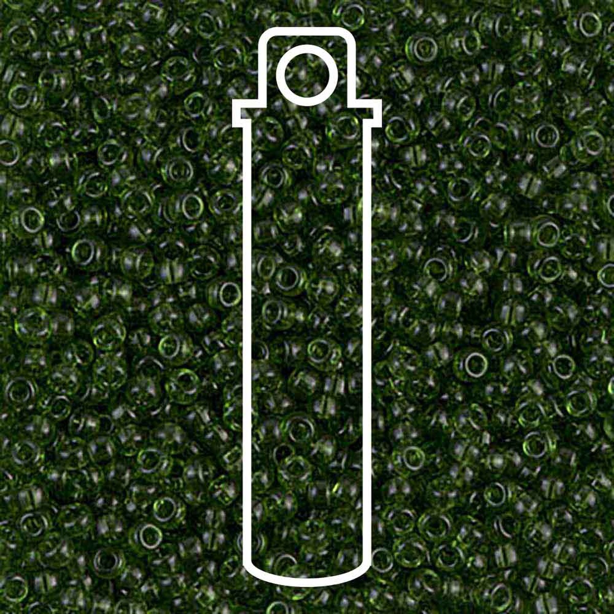 Miyuki Seed Beads 11/0 Olive Green Transparent 24 Gram Tube