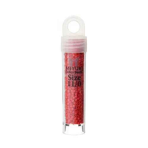 Miyuki Delica 11/0 7g Vial Bright Red Matte-Dyed