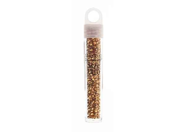 Miyuki Delica 11/0 3.3g vial Gold 24kt AB Plated