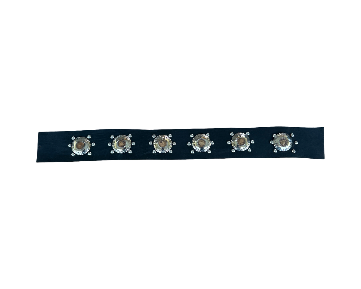 Belt German Silver Conchos 26.5"-Glenda Begay