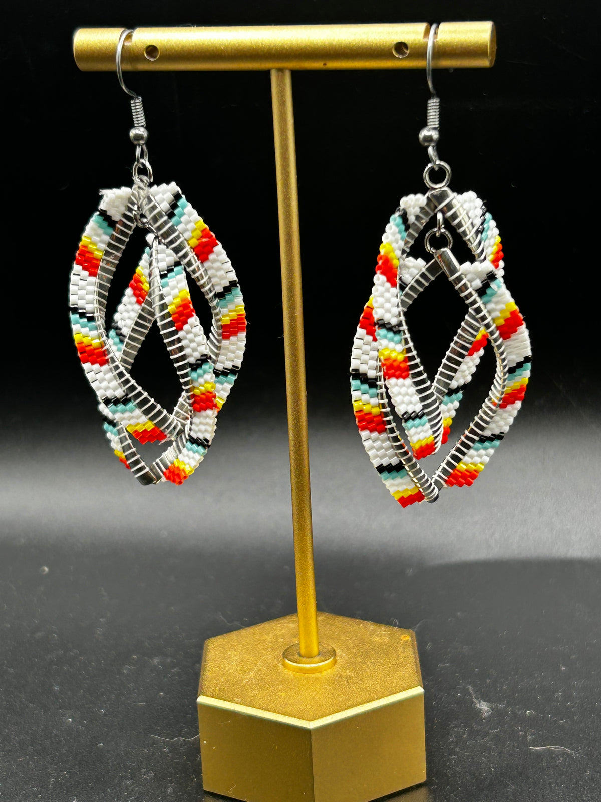 White Fire Double Dangle/KMorrin