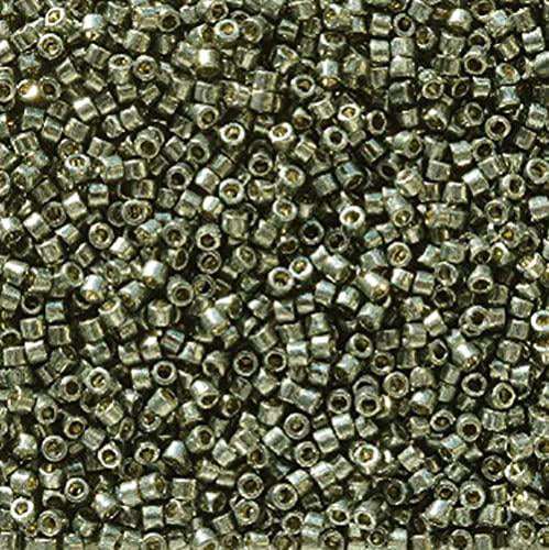 Miyuki Delica 11/0 5.2g Vial Duracoat Galvanized Olivine