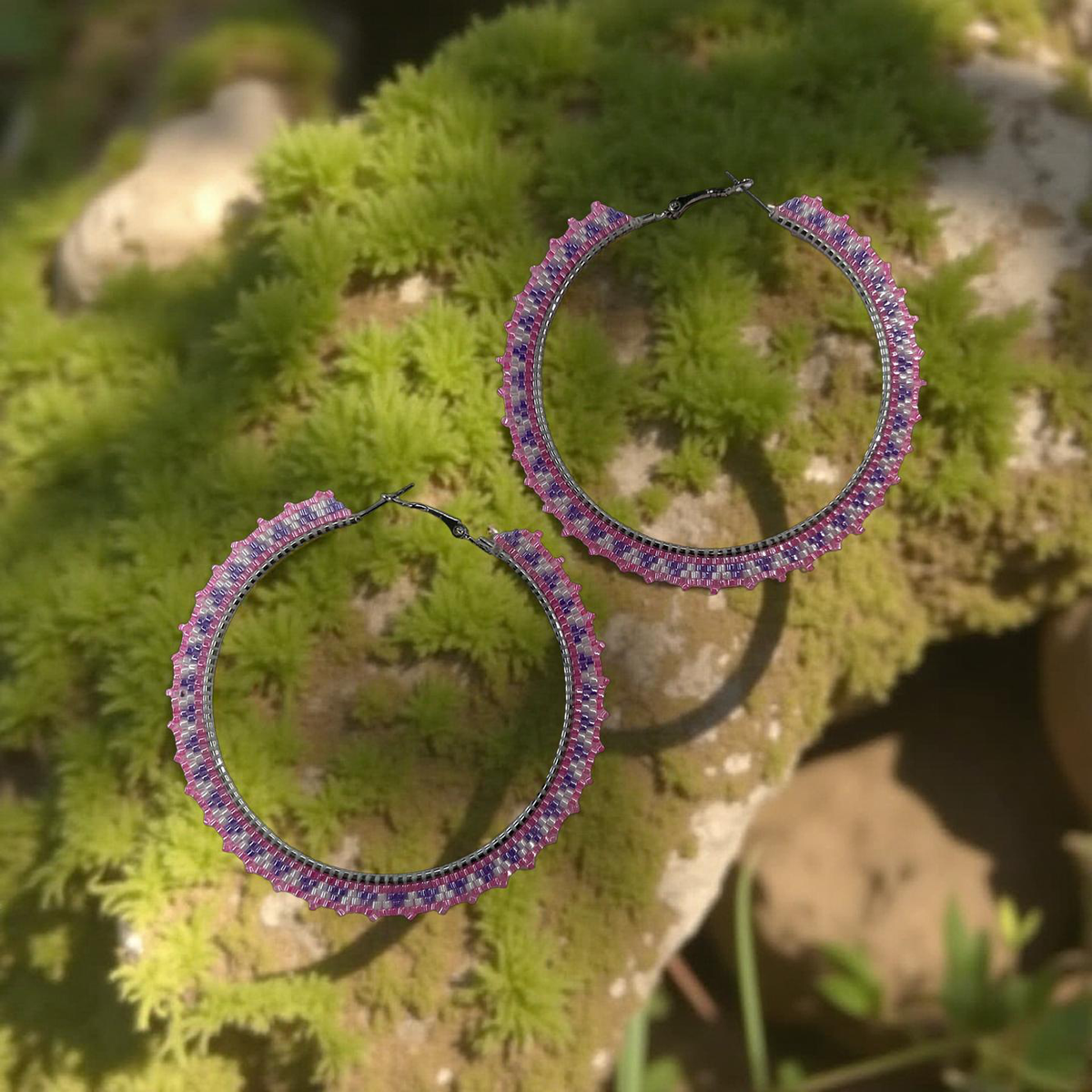 Beaded Hoops (Samantha Rosado)