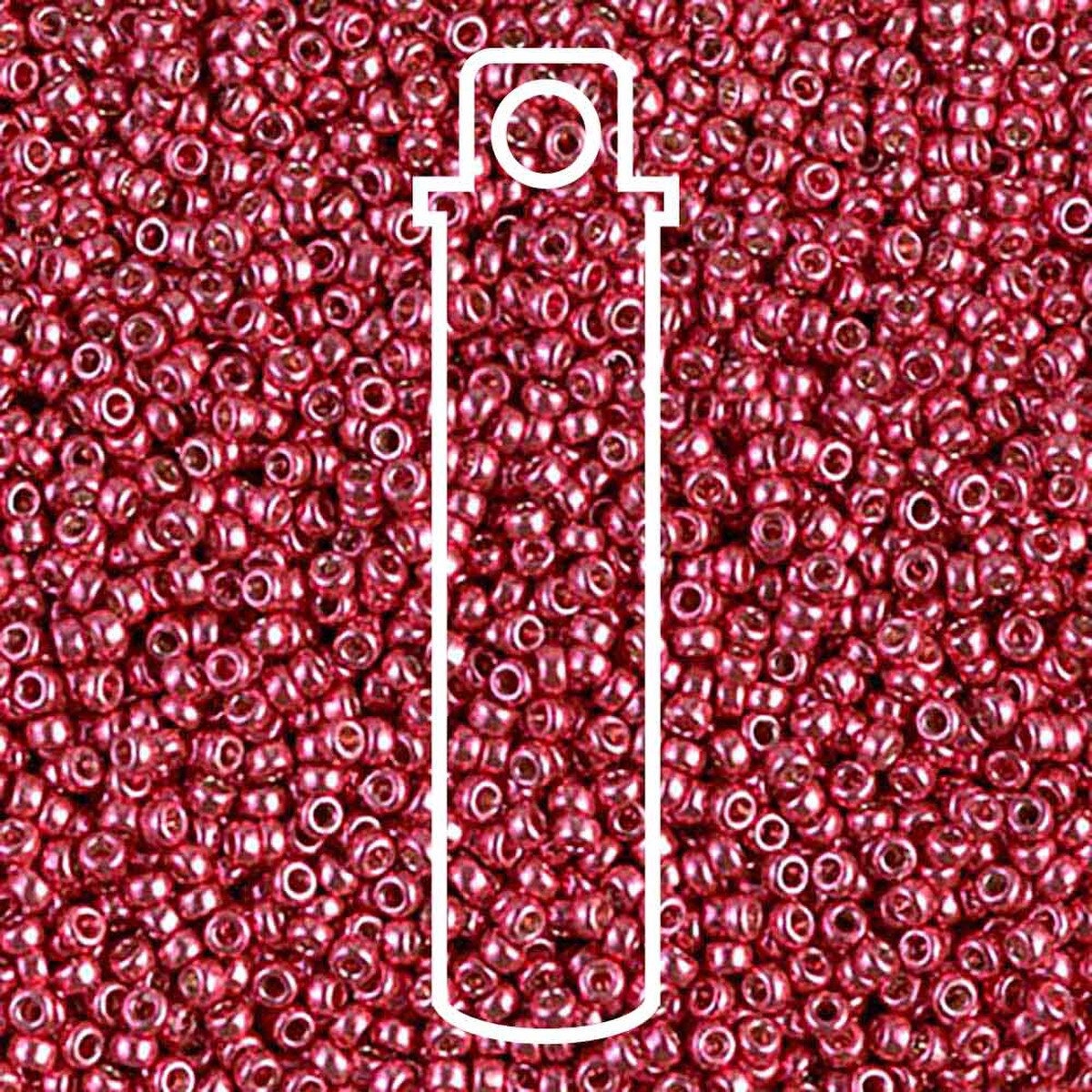 Miyuki Round 15/0 Duracoat Light Cranberry Duracoat