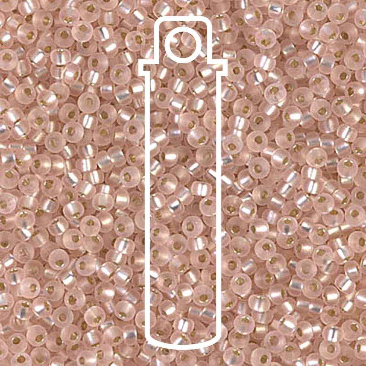 Miyuki Seed Bead 11/0 Light Blush Matte Silver Lined
