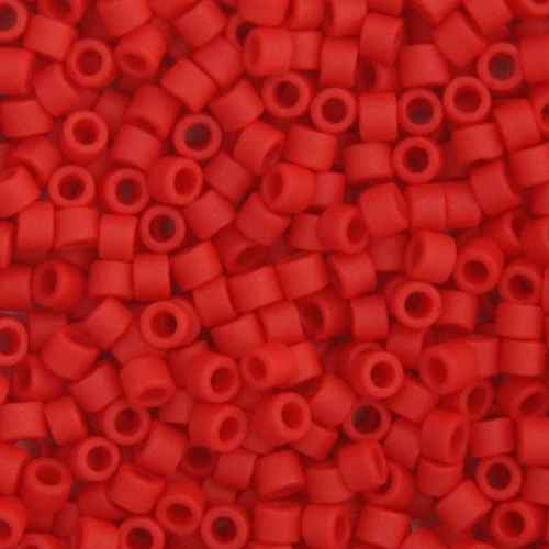 Miyuki Delica 11/0 5.2g Vial Red Matt