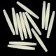 Imitation Hairpipe, 2" Ivory