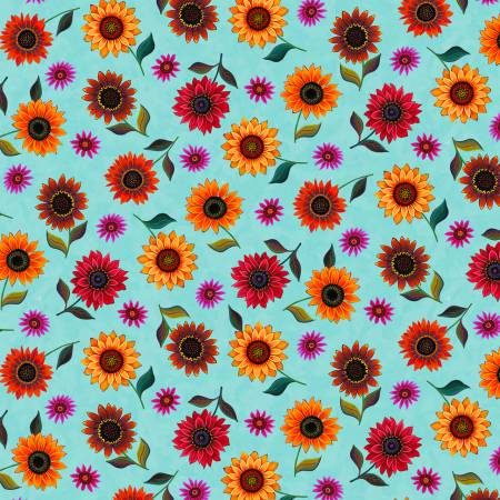 CF Sunflowers Small Aqua