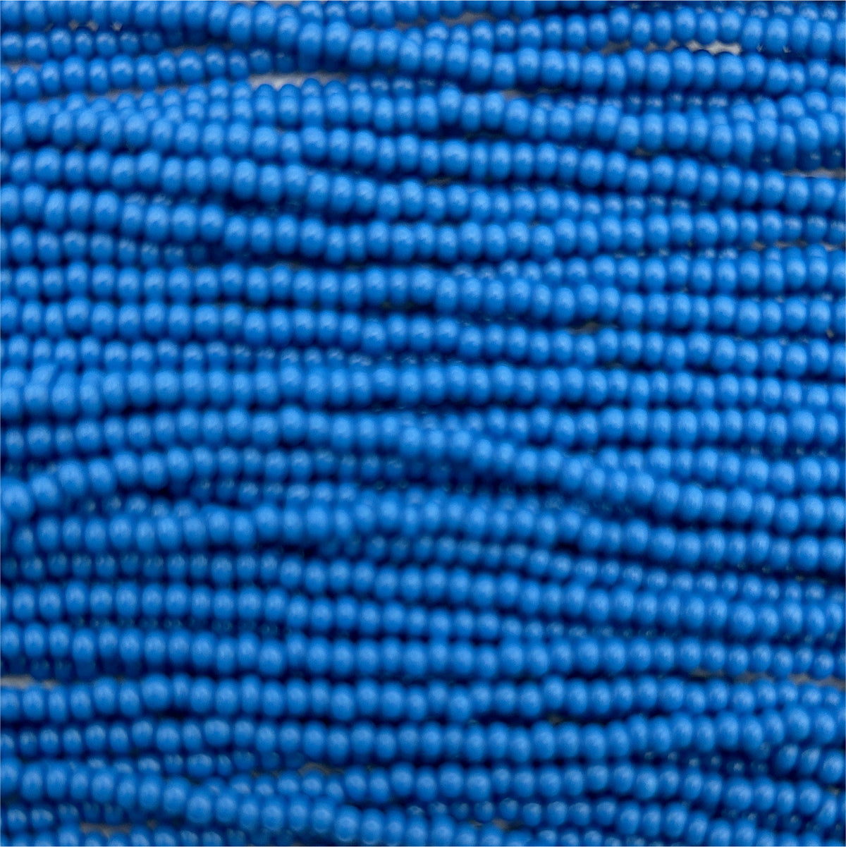 Czech 11/0 Op Medium Blue Strung