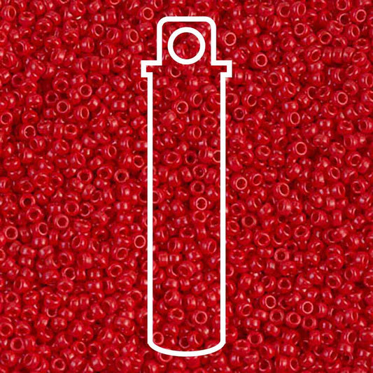 Miyuki Round 15/0 Opaque Red 8.2g Tube