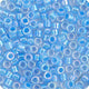 Miyuki Delica 11/0 5.2g vial Light Blue AB Lined-Dyed