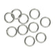 Soldered 6mm Jump Ring 19 Gauge Silver Plated 60 pcs