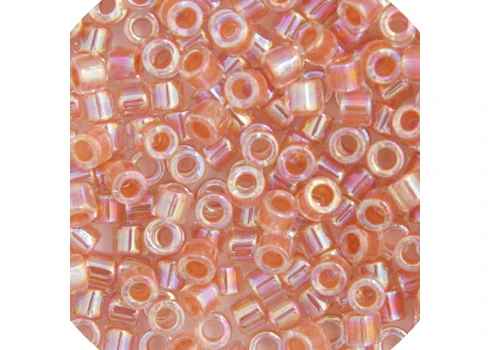 Miyuki Delica 11/0 5.2g vial Peach AB Lined-Dyed