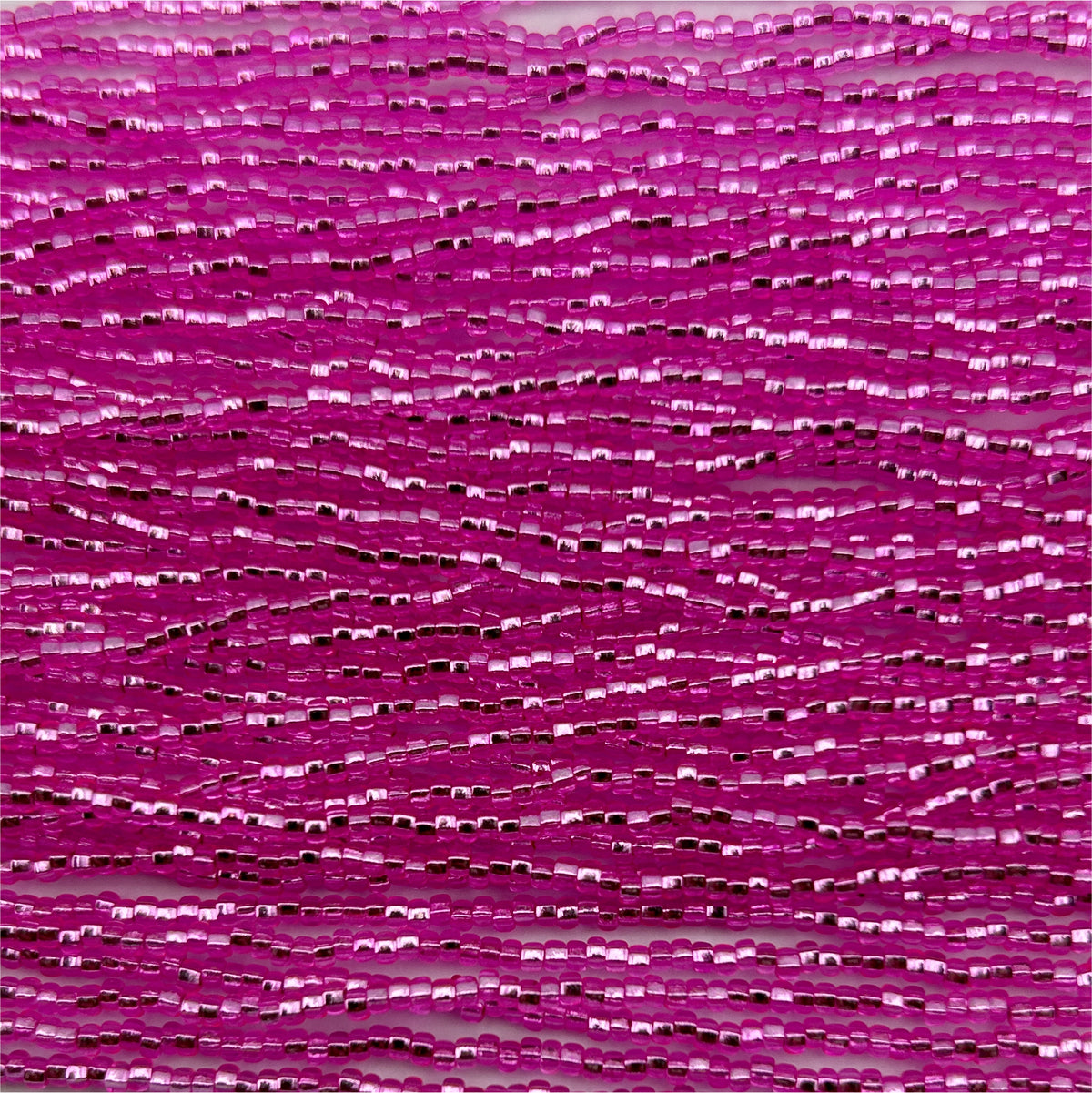 Czech Seed Bead 11/0 S/L Dark Rosa Strung square hole