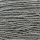 Czech Seed Bead 11/0 Metallic Silver Strung