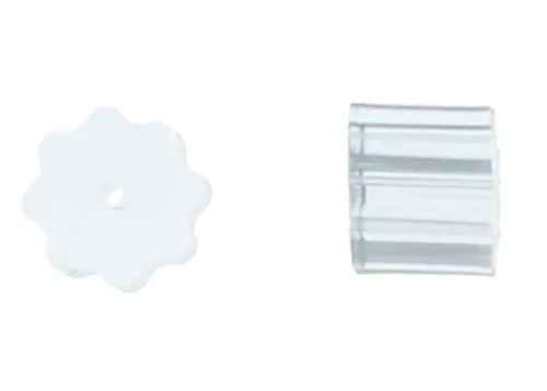 Hook Earring Stopper Clear 3mm