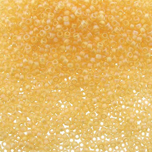 Miyuki Round 15/0 Matte Canteloupe Ab  8.2 Gm/Tb
