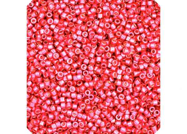 Miyuki Delica 11/0 5.2g Vial Duracoat Galvanized Light Cranberry