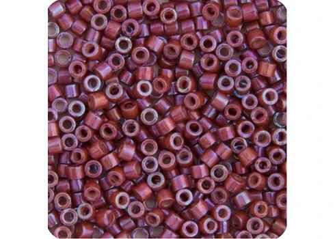 Miyuki Delica 11/0 5.2g Vial Raspberry AB Metallic Gold Luster