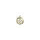 G/F 20mm Round Flower Pendant 0.94 Gm