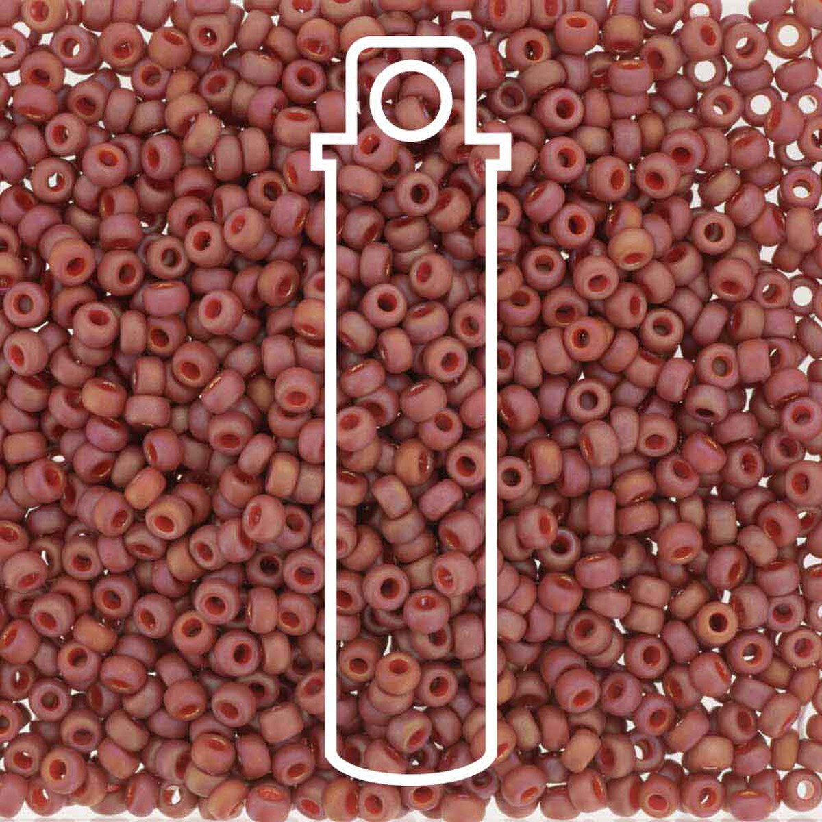 Miyuki Seed Bead 11/0 Frost Opaque Glaze Rainbow Cardinal