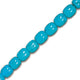 Blue Turquoise Oval Beads - 12x17mm