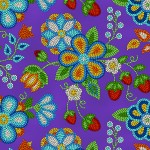 CF Tucson Beaded Strawberry -Purple -Elizabeth Studios