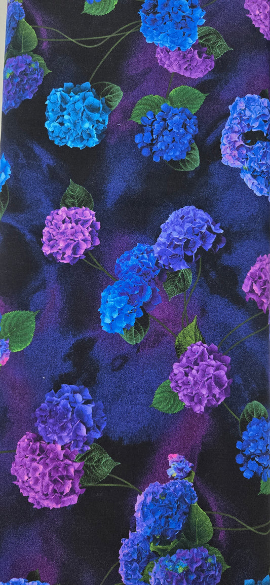 CF Flora Black 2 Fabric
