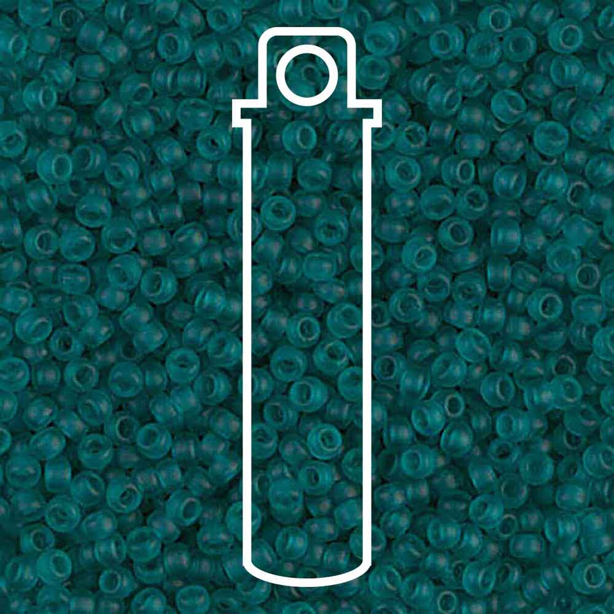 Miyuki Seed Bead 11/0 Matt Tr Teal 24 Gm/Tb
