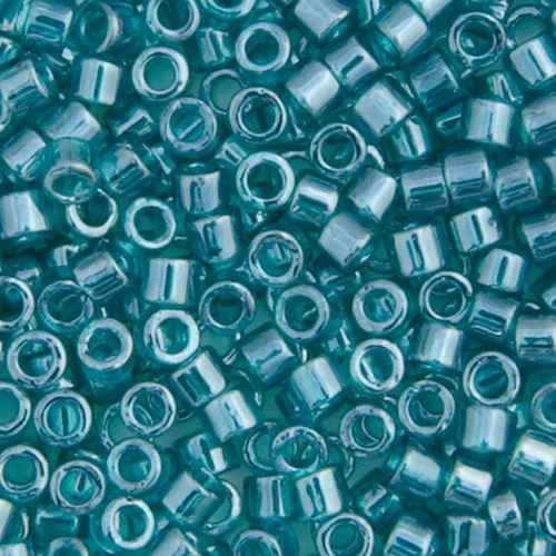 Miyuki Delica 11/0 5.2g Vial Teal Caribbean Transparent Luster