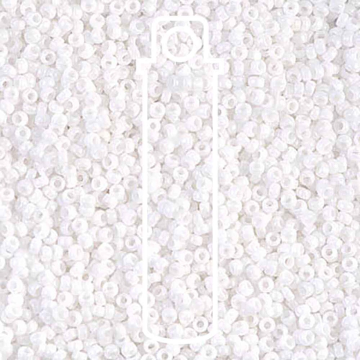 Miyuki Round 15/0 Opaque Chalk White 8.2 Gm