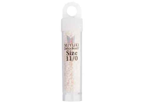 Miyuki Delica 11/0 5.2g Vial White Bisque Opaque Matte