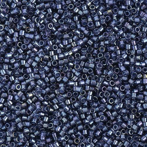 Miyuki Delica 11/0 5.2g Vial Fancy Lined Royal Blue
