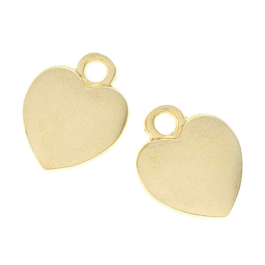 Heart Charm - Yellow Gold