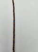 Fire-Polished Glass, Dark Topaz Azuro, 4mm Faceted Round, Approx. 100 per bag