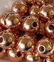 Hollow Metal Beads Copper - 3/8" (100/pkg)