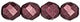 Fire-Polish 8mm : ColorTrends: Saturated Metallic Red Pear (50 Pcs)