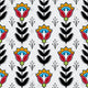 CF White-SG8 Native Floral Fabric