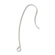 Ear Wire Round W/Coil 3mm Sterling Silver 22mm