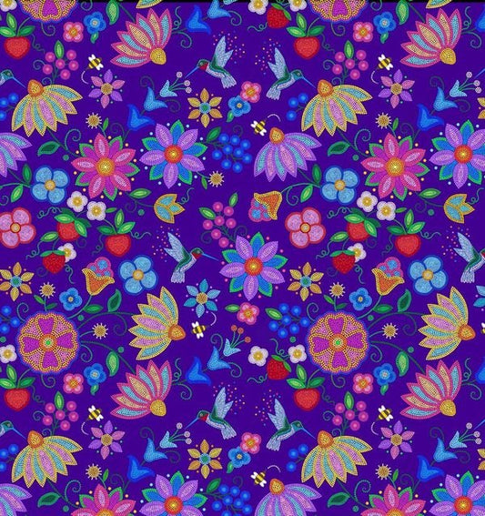 Grandma's Garden Purple by William Brien Collection
