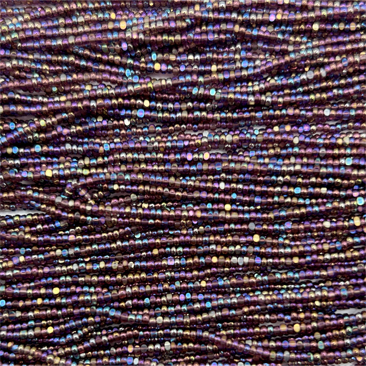 Czech 13/0 Tr Amethyst Iris Charlotte Cut