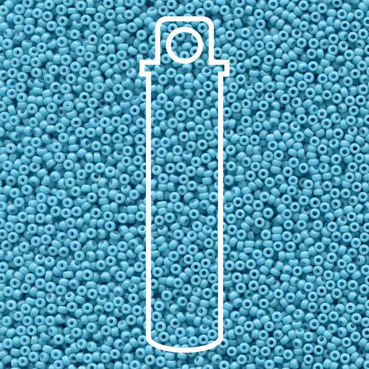 Miyuki Seed Bead 11/0 Duracoat Opaq Dyed Aqua Blue 8.2 Gm/Tb