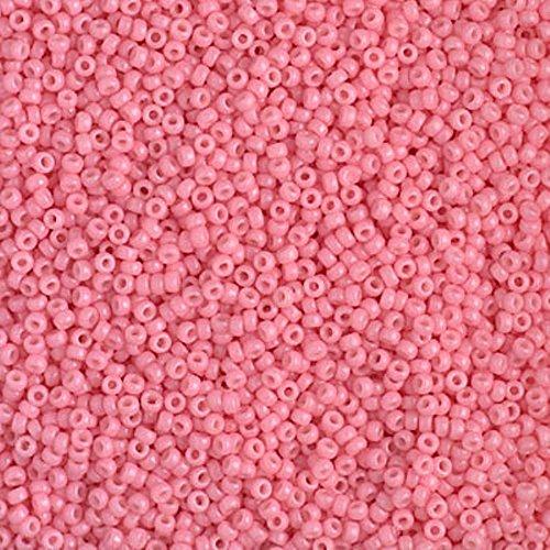 Miyuki Round 15/0 Duracoat Opaque Bubblegum Pink