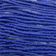 Czech Seed Bead 11/0 Op Navy Matte Natural Strung