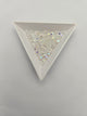 Fire-Polished Glass, Crystal AB, 4mm Faceted Round, Approx. 100 per bag.