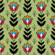 CF Green-SG8 Native Floral Fabric