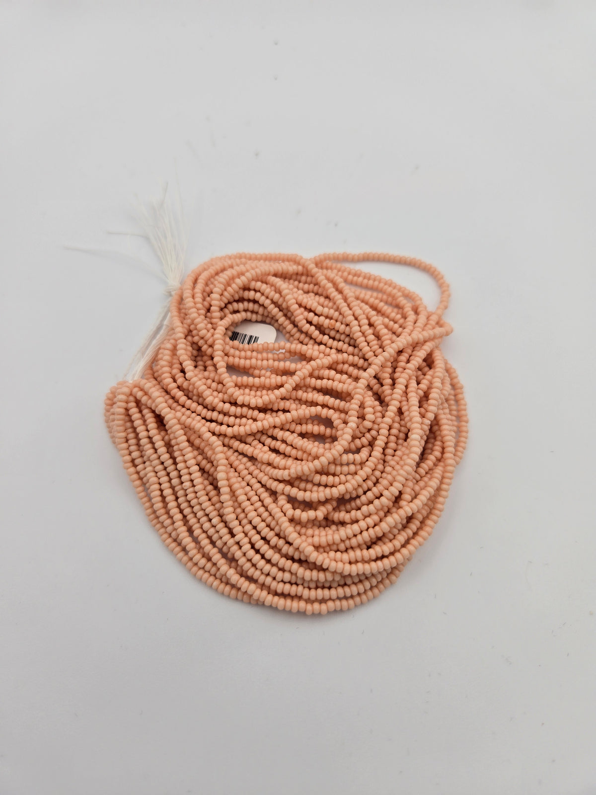 Czech 11/0 Dyed Chalk Light Orange Solgel Strung
