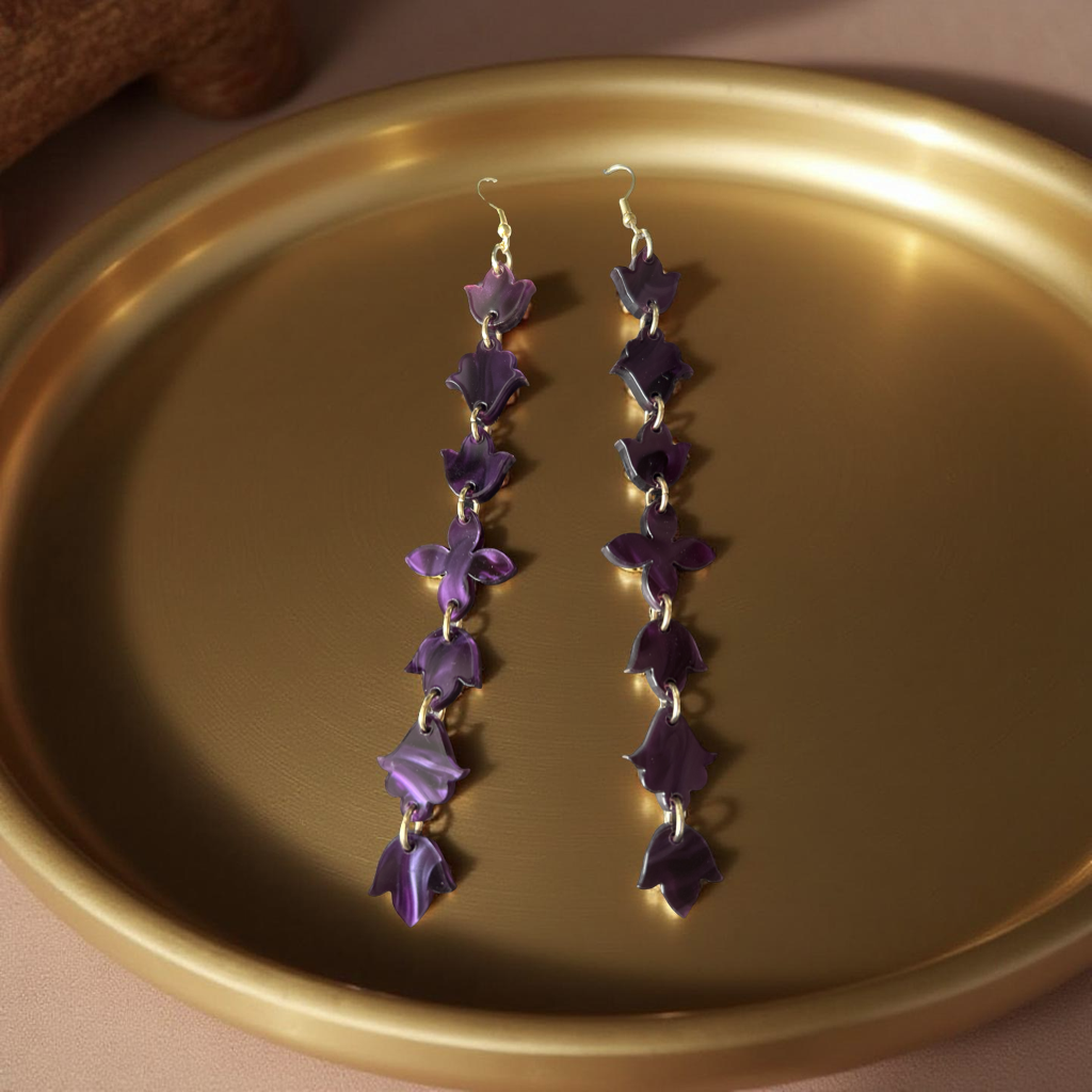 Layered Petal Drop Earring (Ojibwe Dreams)